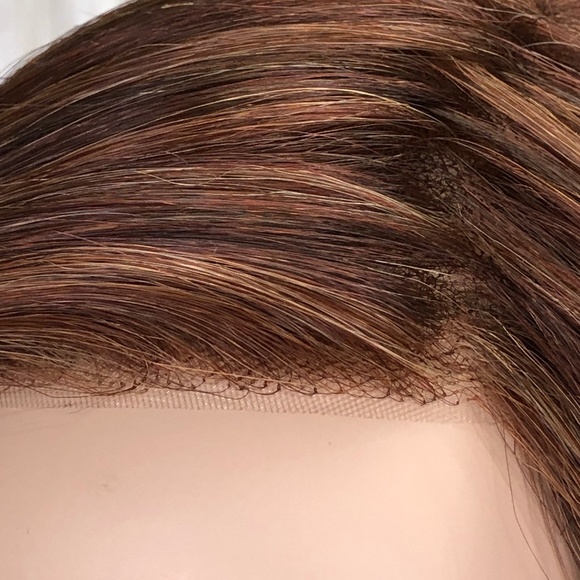 NWT Rene of Paris Kai Rusty Red Straight Bob Lace Front Short Wig - Picture 7 of 8